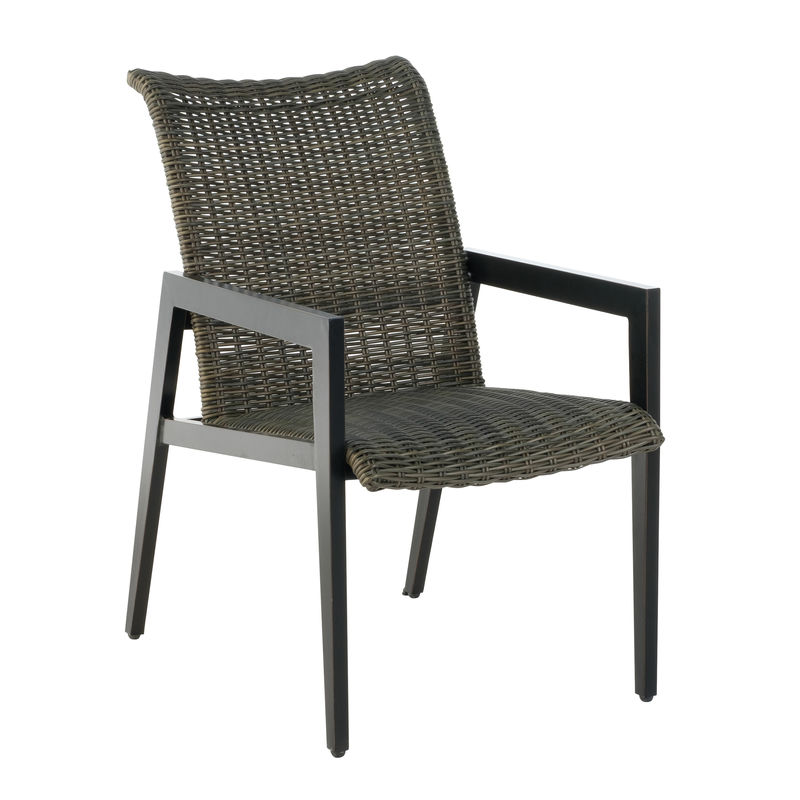 Img Aston Stackable Wicker Cast Dining Arm Chair