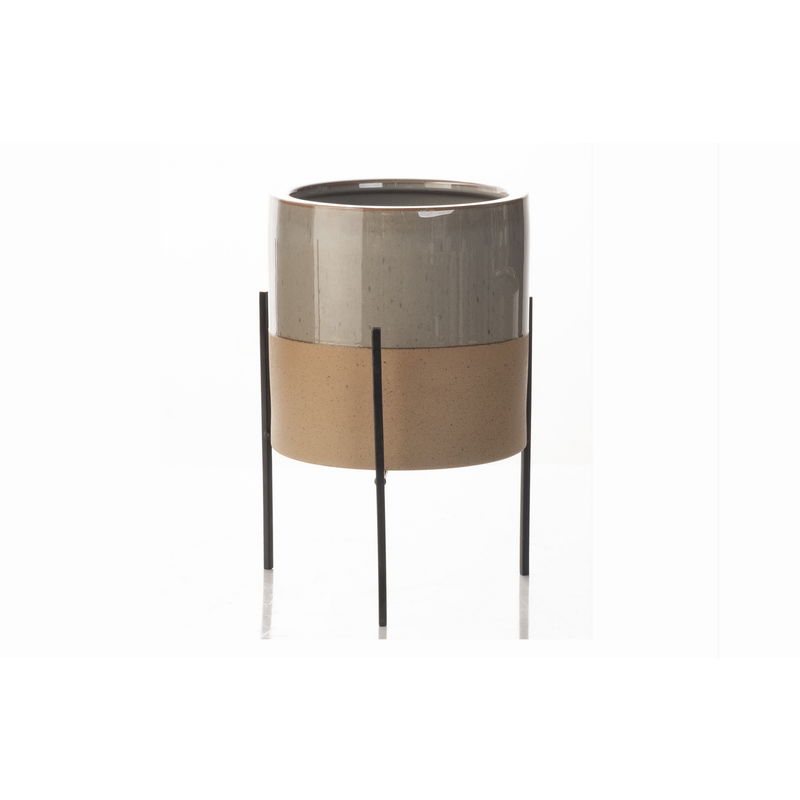 Img Raised Dawson Planter with Tri Metal Base